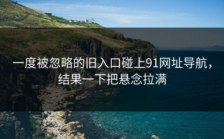 一度被忽略的旧入口碰上91网址导航，结果一下把悬念拉满